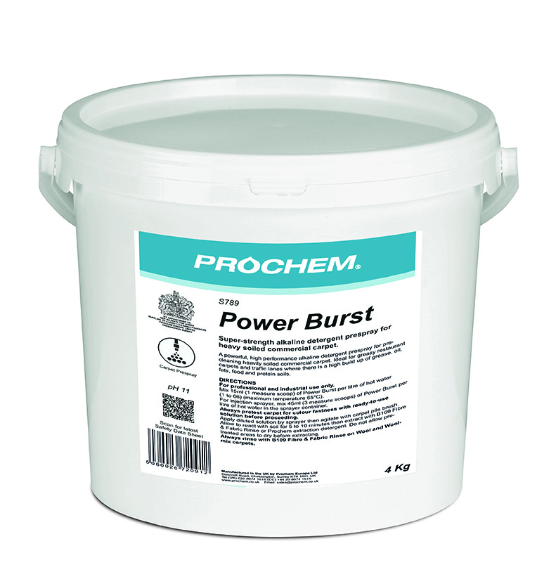 Prochem Power Burst Alkaline Detergent Carpet Pre-Spray - 4kg